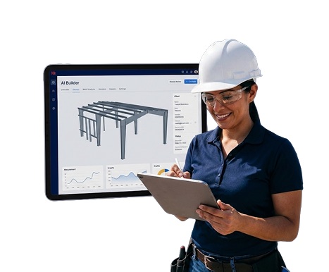 A modern CRM dashboard mockup on a laptop showing pipeline and job statuses, clean light UI